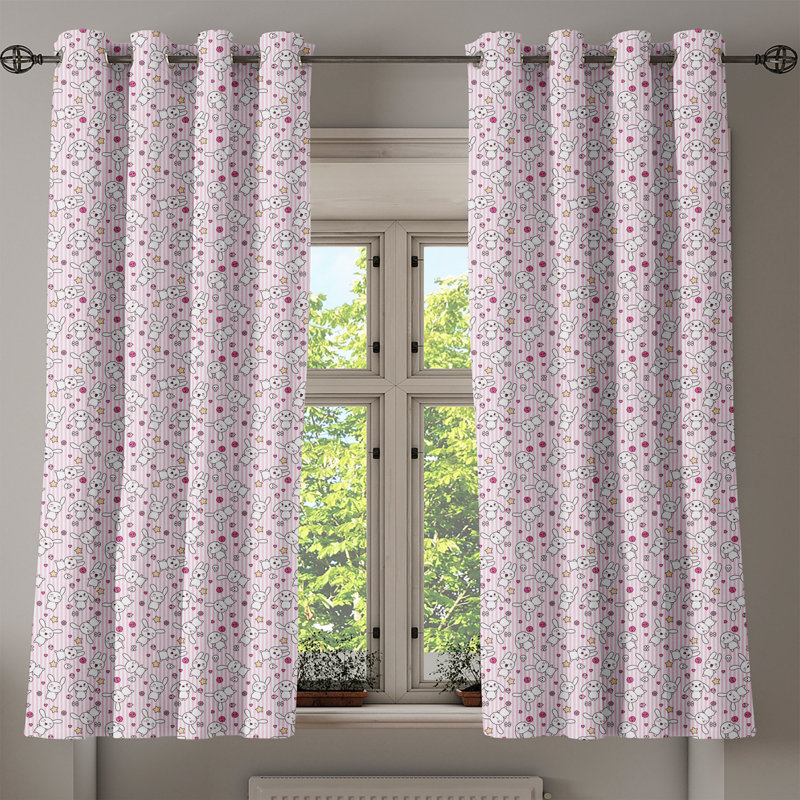 Sateen Blackout Curtain Pair, 50" W x 63" L