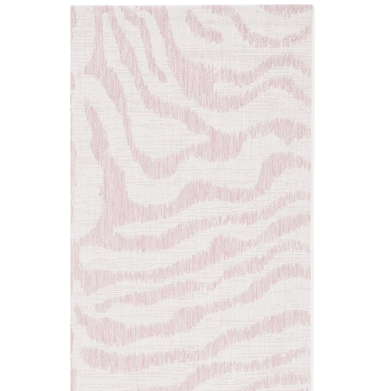 Tapis d'intérieur / extérieur à imprimé animal Aviyana, Carré 6 pi 7 po