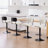 Adjustable Height 360° Swivel Bar Stools With Upholstered Backrest-1334647025