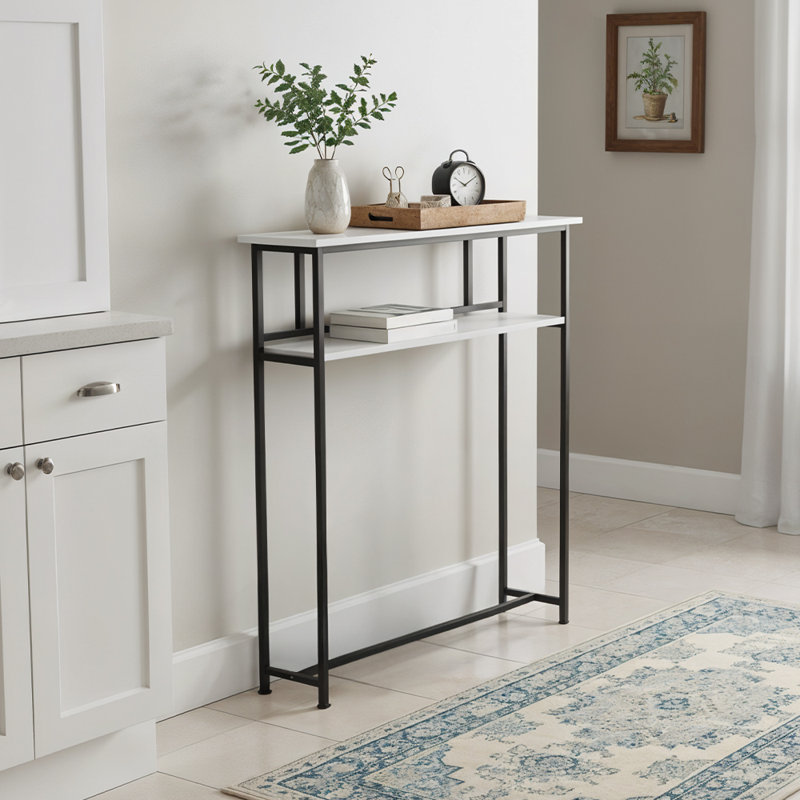 80cm Console Table, White