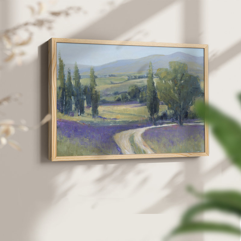 Lavande pré II - reproduction encadrée, Naturel, H 8 po x l 10 po