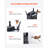 22.8 Inch Freestanding Electric Fireplace Heater 1500W Adjustable Flames Black