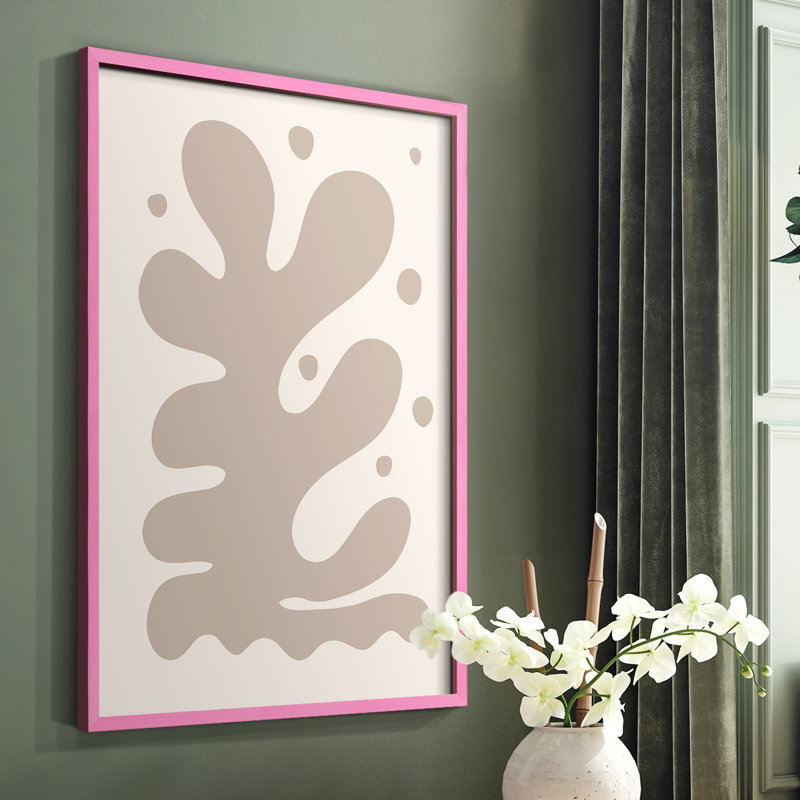 Matisse CCLV, reproduction encadrée - bois massif, Noir, H 20 po x l 16 po