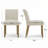 Dawniel Set of 6 Linen Upholstered 18.5'' Seat Height Solid Wood Dining Chair-103707402