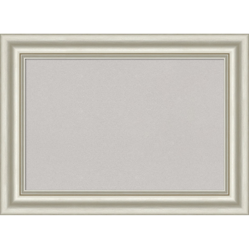 Tableau blanc Sophia, tableau blanc en liège, tableau d'organisation, tableau d'affichage, H 22 po x l 30 po, Gris