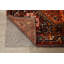 Tapis de couloir rouge / brun en laine noué à la main de conception unique 4 pi 7 po x 9 pi 3 po Lori