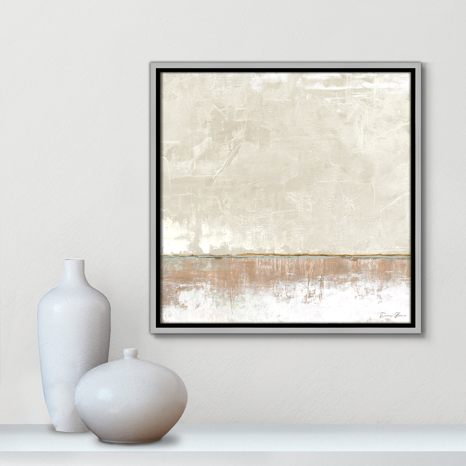 Delevan "Better Days II" Print, 17.5" H x 17.5" W, Silver