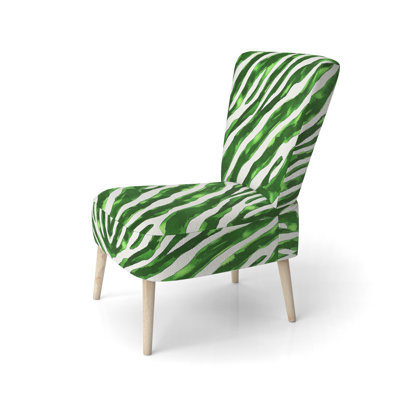 Chaise d'appoint rembourrée Zebra