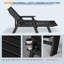 Chaise longue d'extérieur inclinable en PEHD -2020307049