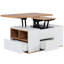 Lift Top Block Coffee Table with Storage