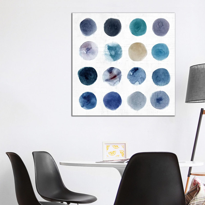 Encompassed Indigo by Isabelle Z - Painting on Canvas, Wrapped Canvas, 66.04 cm H x 66.04 cm W x 3.175 cm D