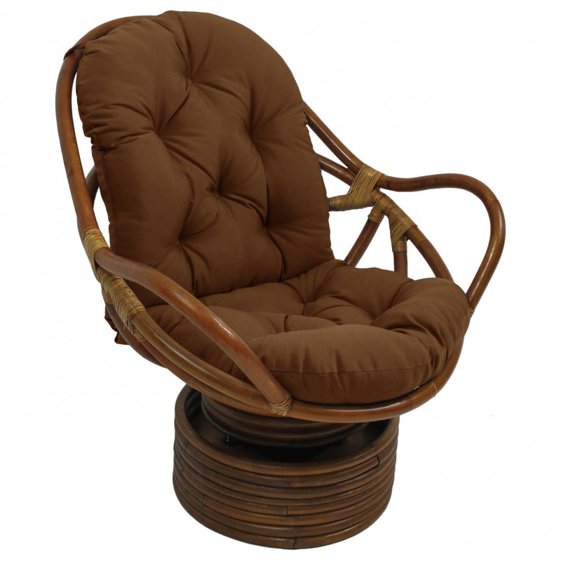 Fauteuil capitonné en polyester 33 po Bilyeu, Polyester moka