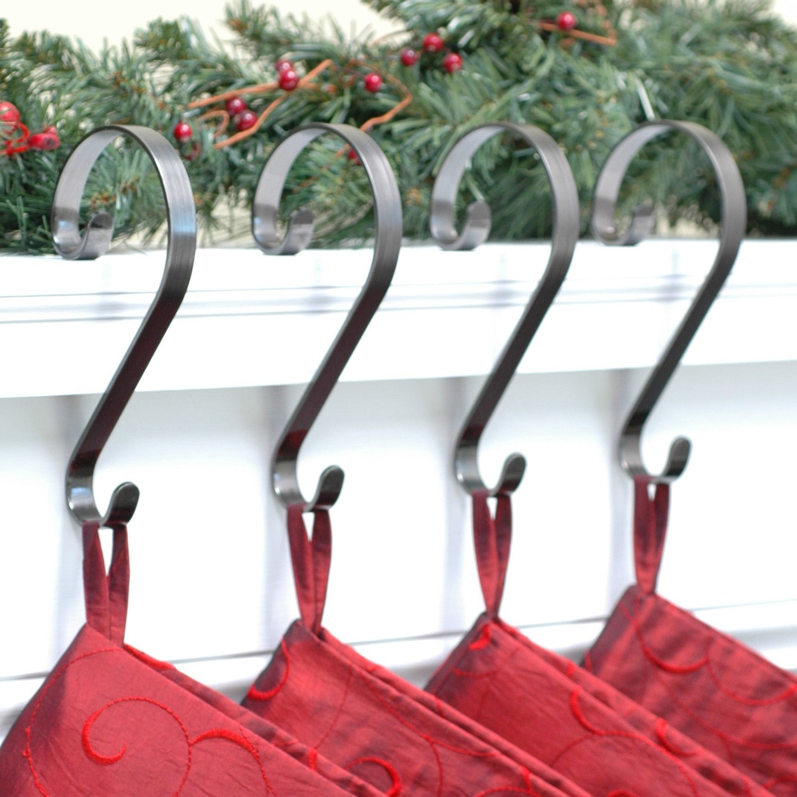 Stocking Holder, Pewter