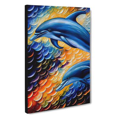 Two Dolphin No.1 - Wall Art