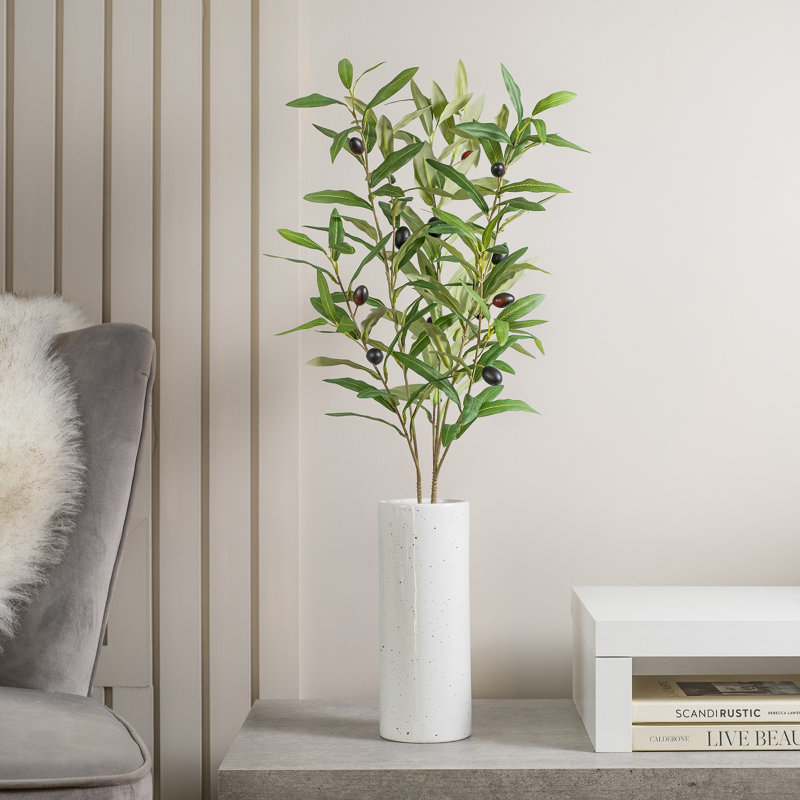 86cm Faux Olive Branch Stem Pack