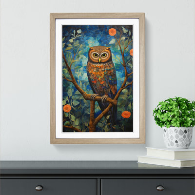 Owl Orphism No.2 - Framed Print