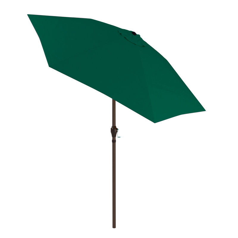 Parasol de marché 7 pi 2 po Armiead, Vert chasseur - polyester