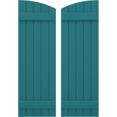 Volets de planche-n-lattes jointes avec plateau elliptique Americraft (2 lattes) (par paire)