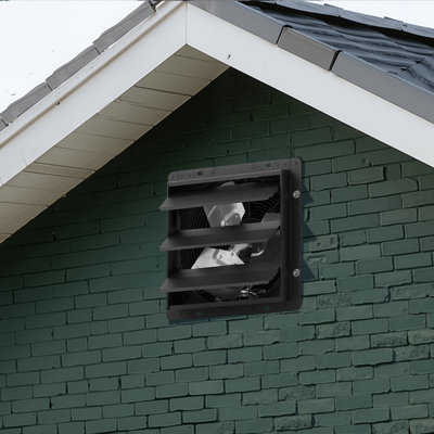 Ventilateur à obturateur mural 10 po avec contrôleur de programmation intelligent
