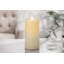 Flameless Wax Flat Top Pillar Candle, 4"x8"