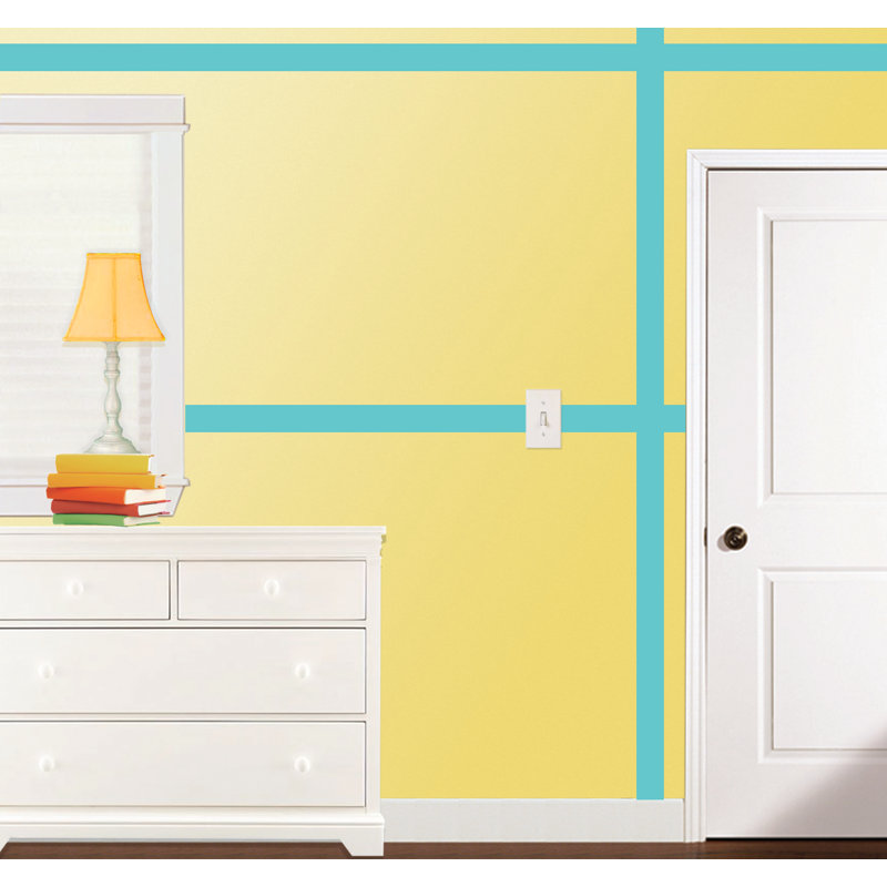 Adhésif décoratif rayures simples, Bleu Ahoy