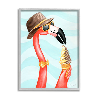 Dapper Flamingo Summertime Ice Cream Cone