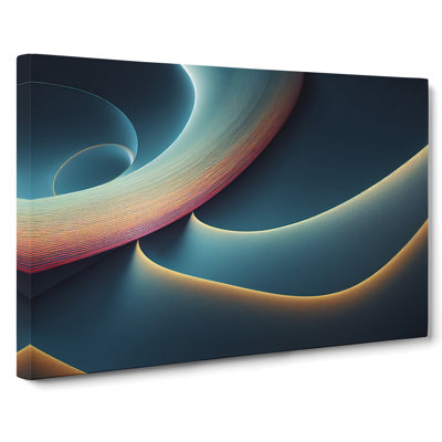Head Turning Modern Abstract Art - Wrapped Canvas