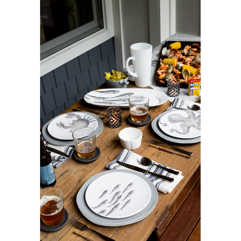 Lastra Handmade Italian Stoneware Dinner Plate, Gray