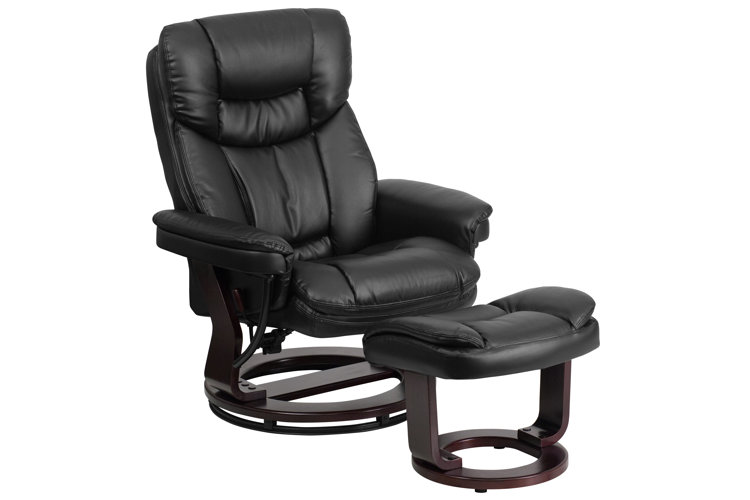 Ottoman Furniture Eudy Manual Swivel Recliner With Ottoman Eudy