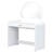 White 39" Bedroom Makeup Vanity Table. Touch Screen Lighted Mirror And Drawer. Curved Design For Elegance. Adequate Storage Space. User-. Simple Installation Procedure-130041072