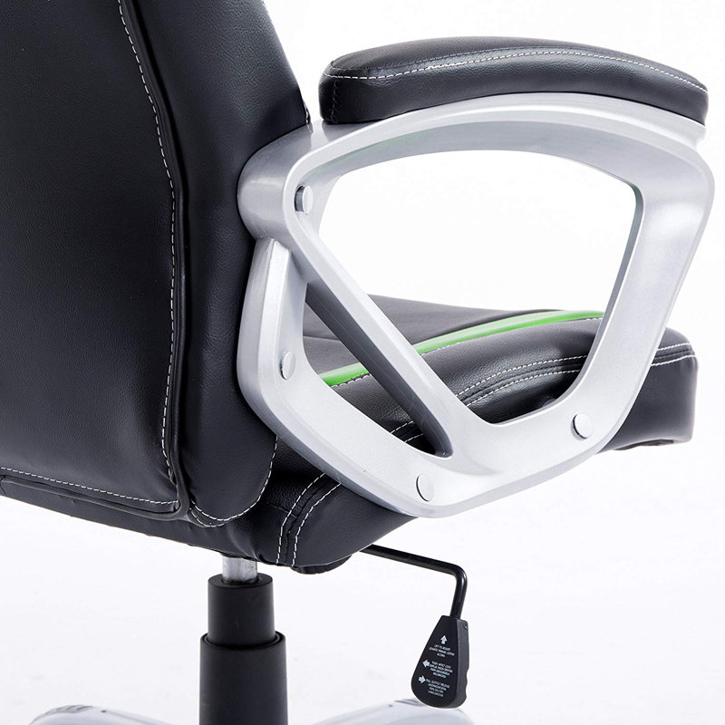 Zipcode Design Oxley Faux Leather Swiveling PC & Racing Game Chair, Green