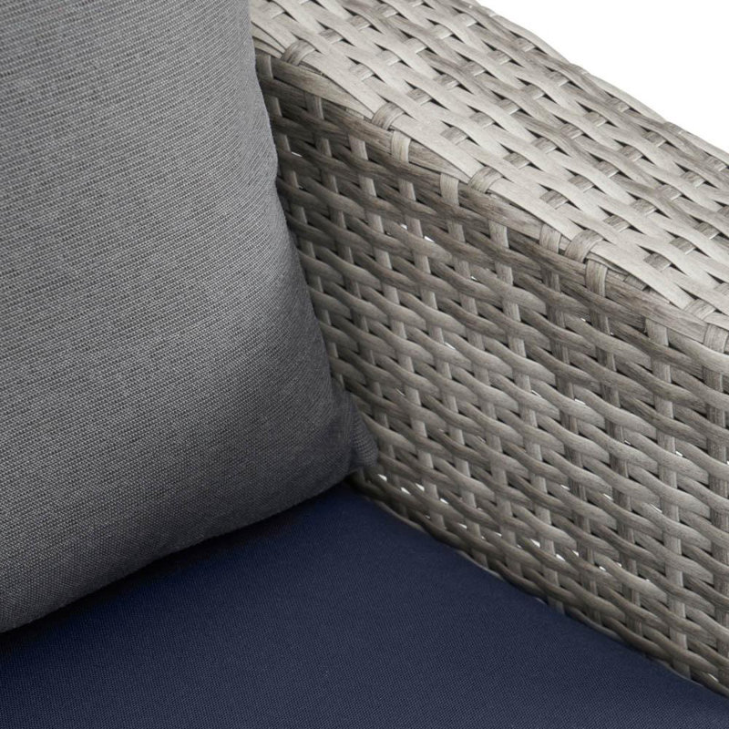 Cannes™ Deluxe 7 Piece Deep Seating Group, Navy Olefin