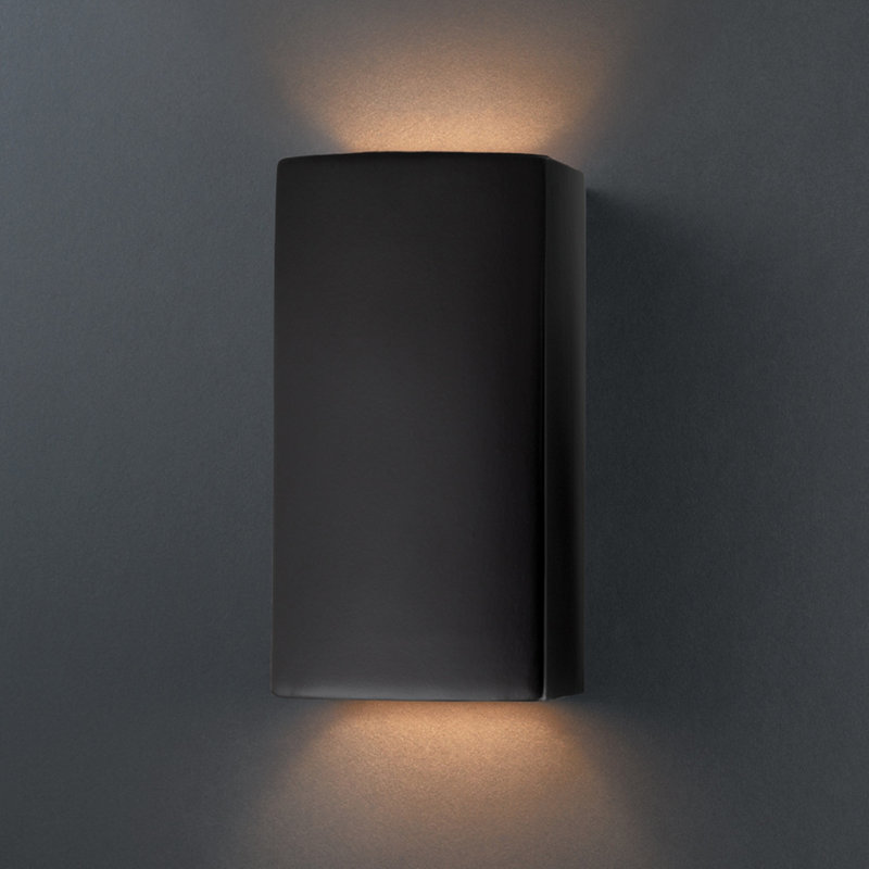 Tenny LED Outdoor Flush Mount, Carbon Matte Black, No, 9 W