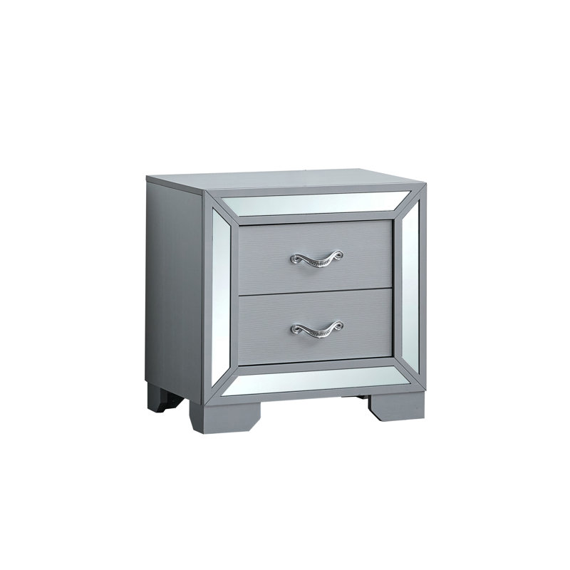 Bellomy 4BF08C4C554C4CFDA4CD8D7A954814A7 Nightstand , Silver