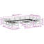  Outdoor Sofa Set 10 Pcs Solid Acacia Wood Patio Furniture Sectional