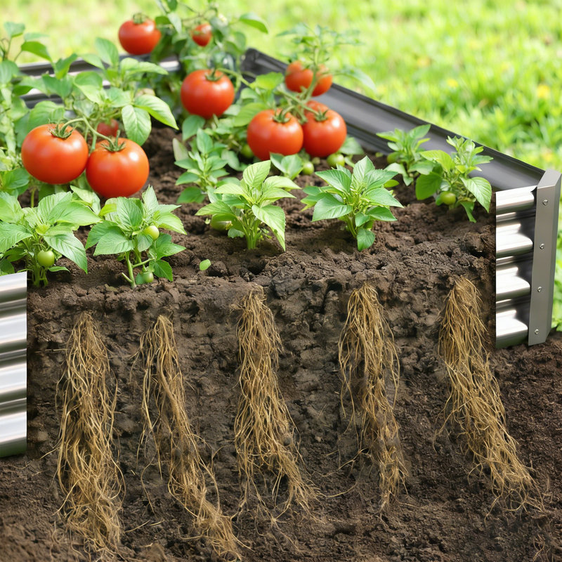 2pcs Metal Raised Garden Bed