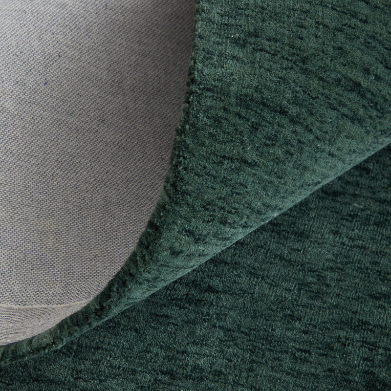 Alham Modern Solid, Green, Runner 2'6" x 8'