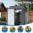 5x3 Ft, Gray Metal Storage Shed, Patio, Garden, High - Strength Metal, Rust, Easy To Assemble, Two People Outdoor Storage, Balcony, Courtyard, Galvanized Steel, Multi Scenario Use, Simple Installation
