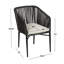 Ensemble de chaises de patio d'extérieur Real Flame Bodhi 2 pièces avec coussins Sunbrella en tissu d'avoine