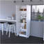 Armoire de rangement Pipestone, double porte, finition blanche