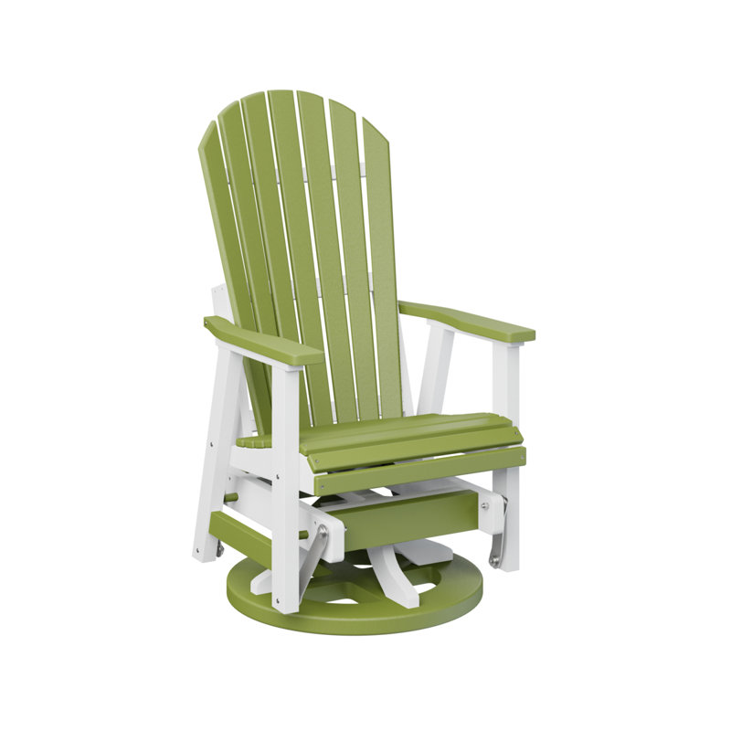 Fauteuil coulissant berçant berlinois berlinois, Vert kiwi / blanc