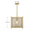 Luminaire suspendu 1 lumière Stinnett en laiton chaud