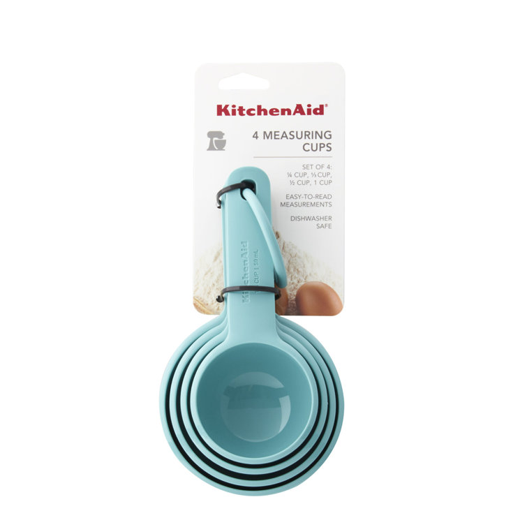 KitchenAid Measuring Cups Set Of 4 Aqua Sky use for both wet and dry  ingredients