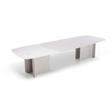 Livorno 102.5" Rectangular Dining Table with real Marble