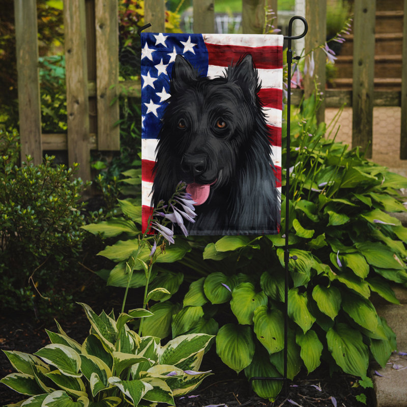 Polyester à 2 côtés 15 x 11 po drapeau de jardin, King Shepherd