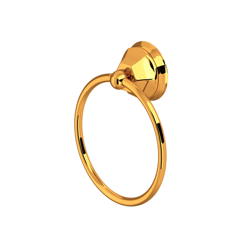 Palladian Towel Ring, Italian Brass