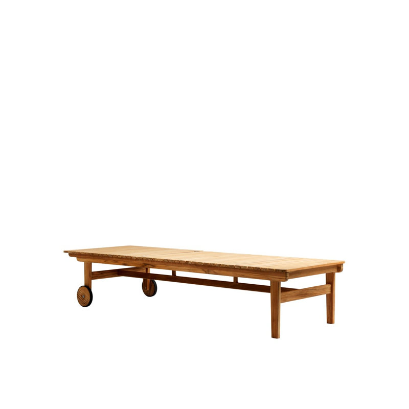 Sammen Outdoor Teak Chaise Lounge