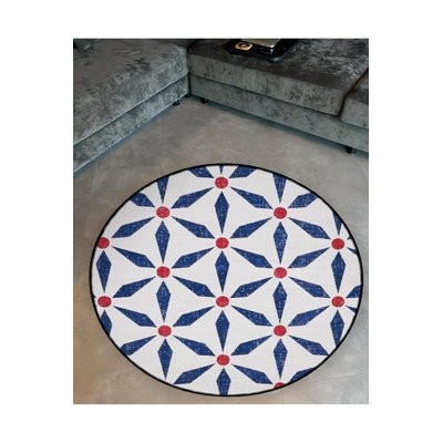 Tapis bleu lavable à la machine