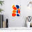 Avery Orange Blue Shapes Abstract-108390841