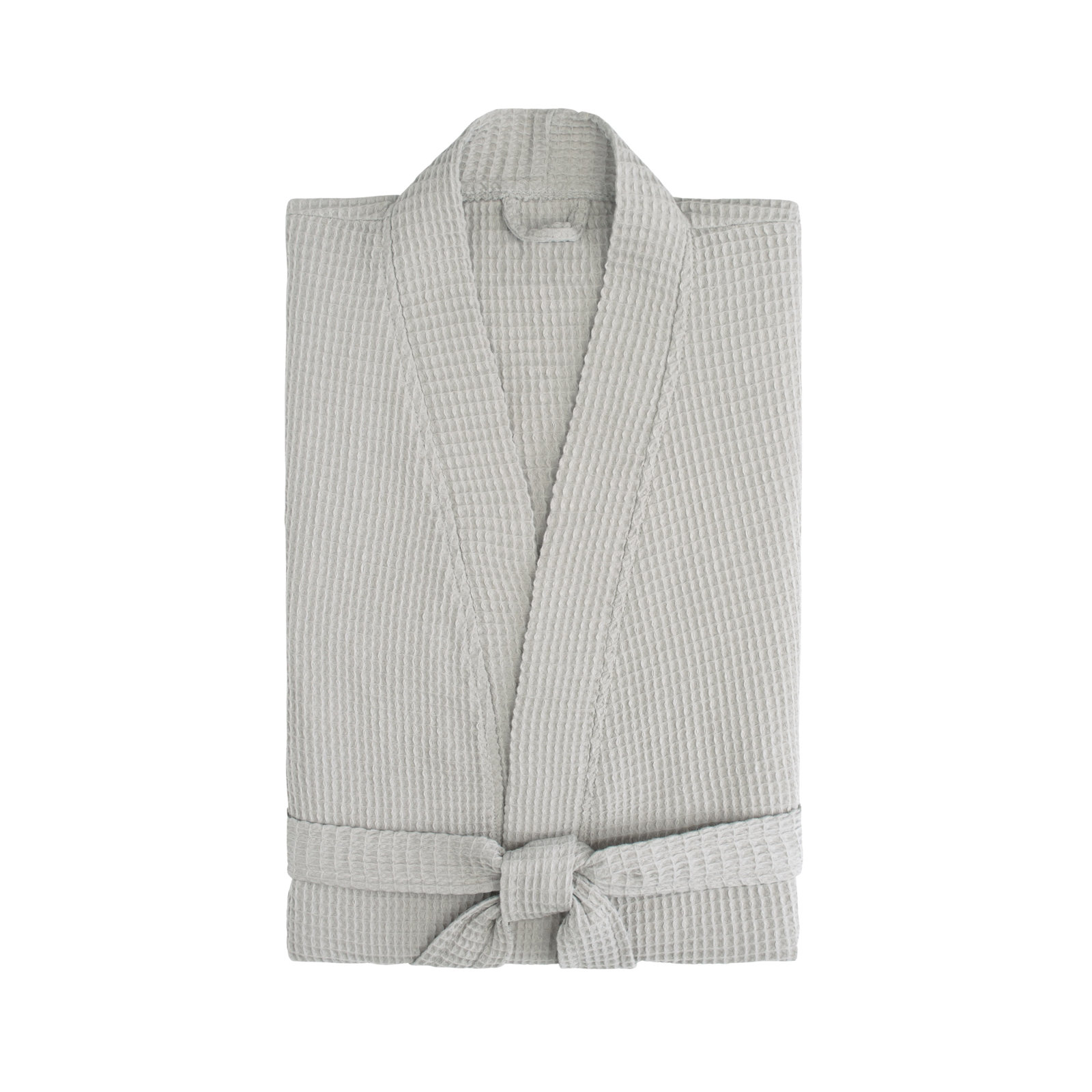 Astrid Waffle Bathrobe, Large, Gray